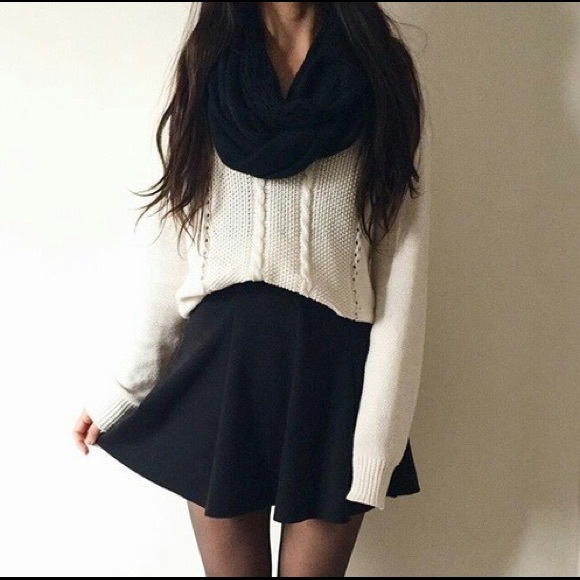 Dresses & Skirts - Navy skater fit flare skirt